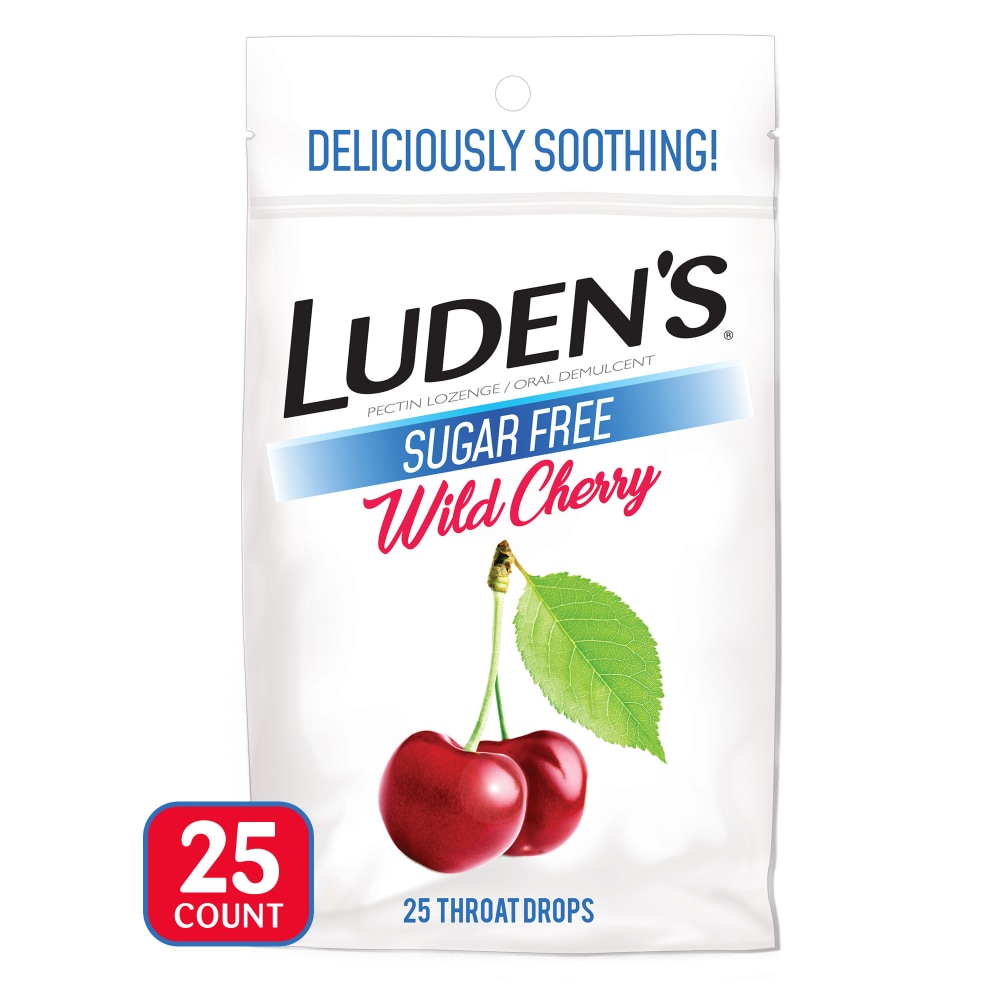 Luden’s® Sugar-Free Wild Cherry Flavor Throat Drops