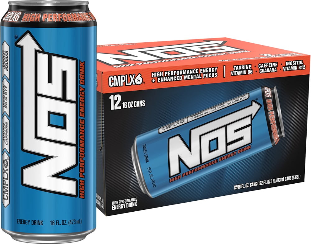 NOS Original Energy Drink Multipack Cans