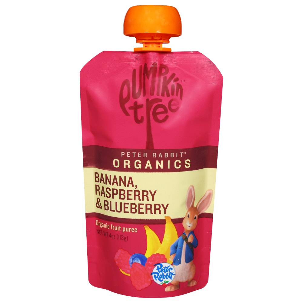 Pumpkin Tree™ Peter Rabbit™ Organics Banana Raspberry & Blueberry Puree Baby Food Pouch