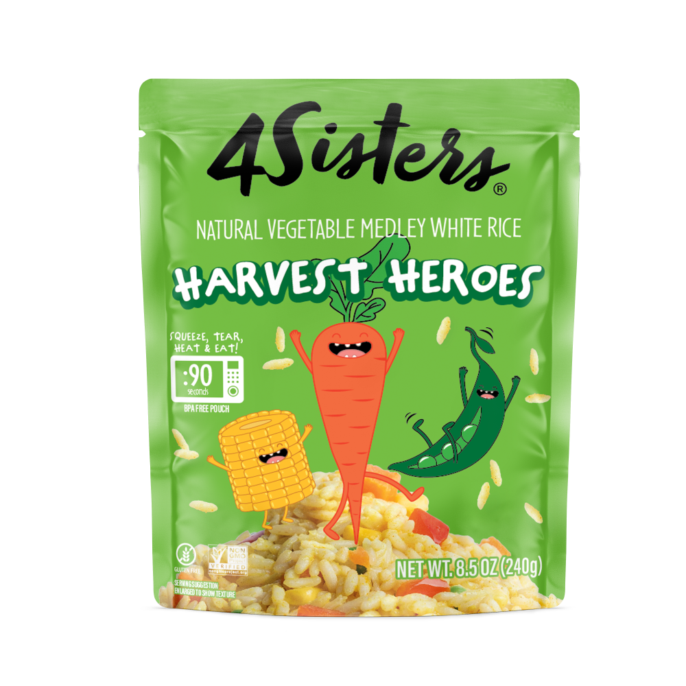4Sisters® All-Natural Harvest Heroes Vegetable Medley Rice