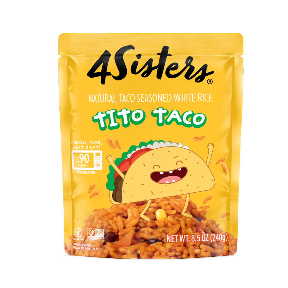 4Sisters® All-Natural Tito Taco Flavored White Rice