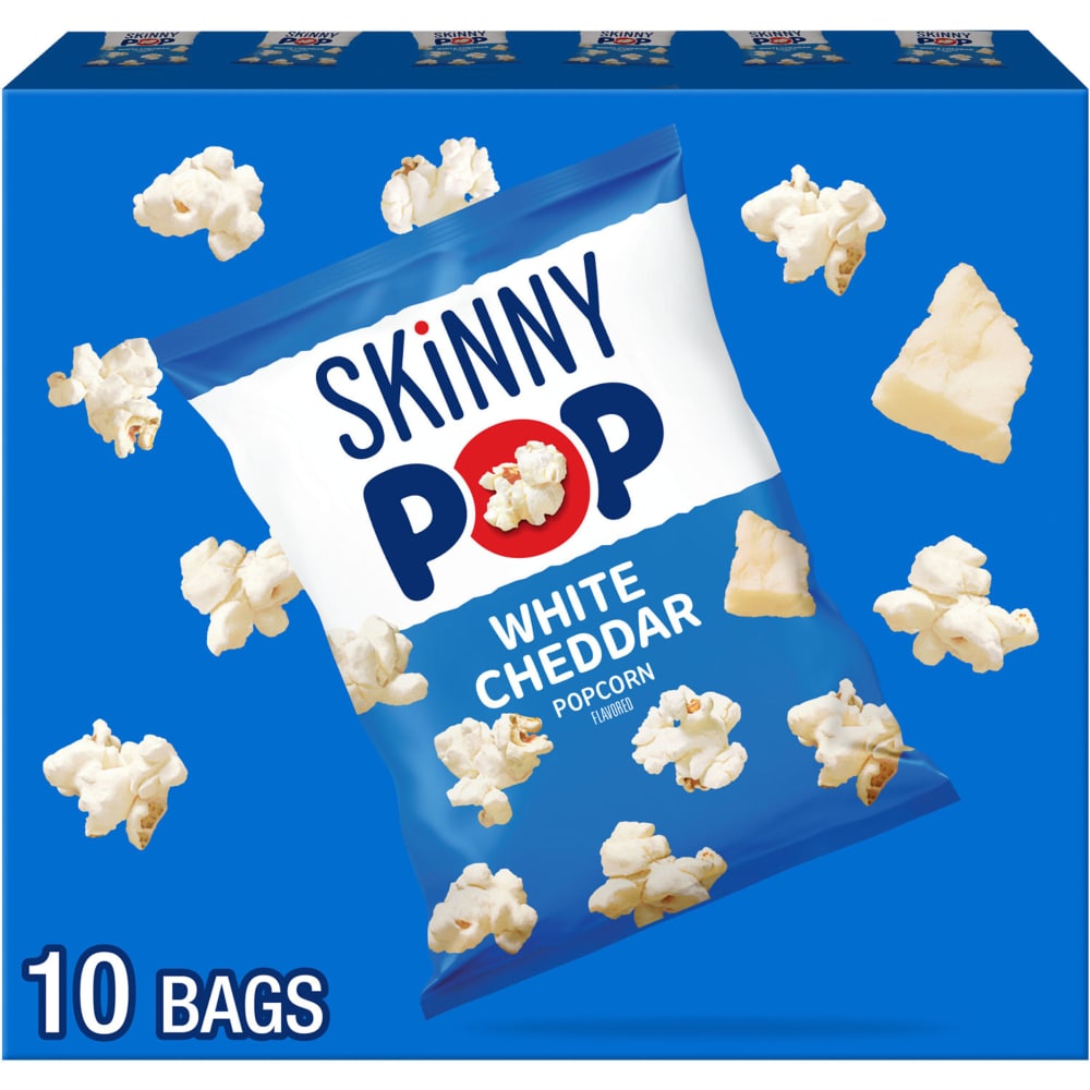 SKINNYPOP White Cheddar Flavored Popcorn Bags