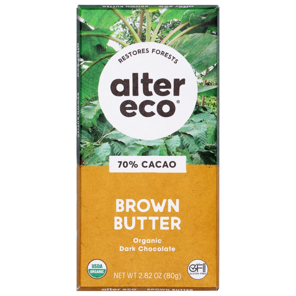 Alter Eco® Organic Dark Salted Brown Butter Chocolate Bar