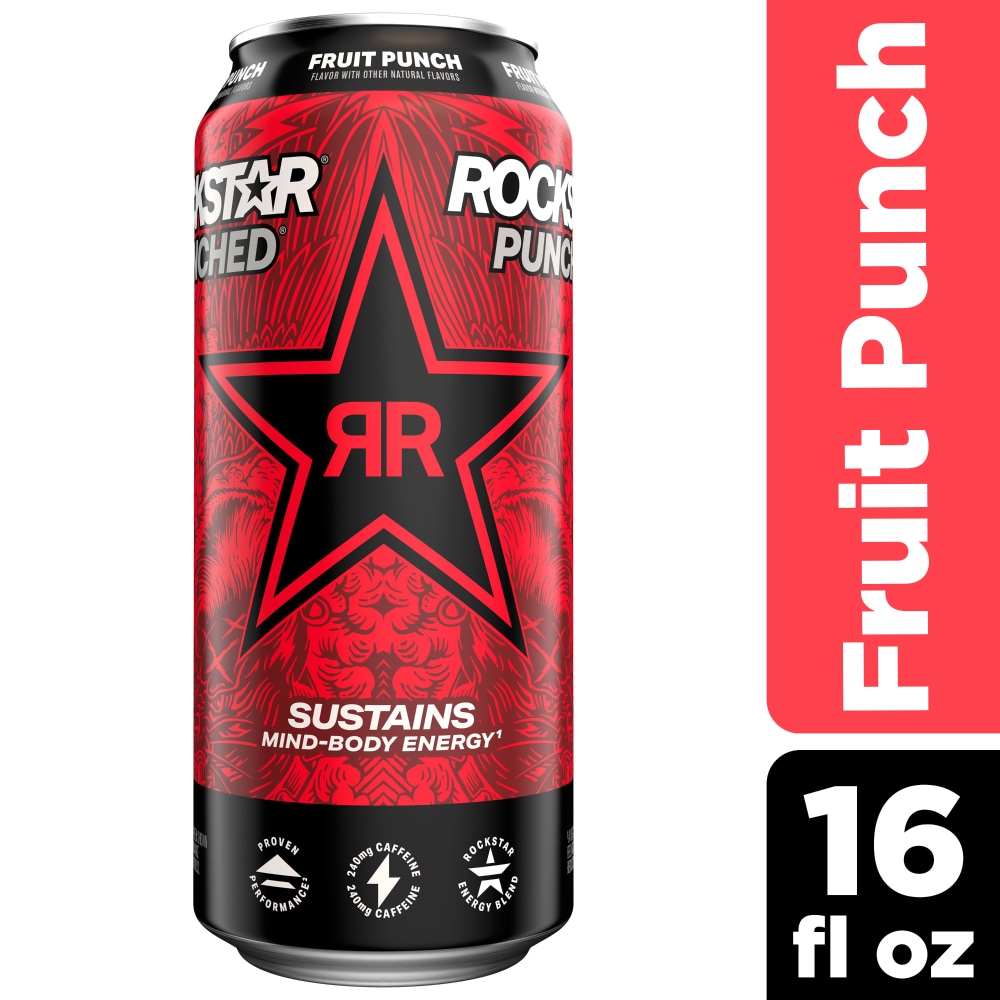 Rockstar® Punched Fruit Punch Energy Drink Can
