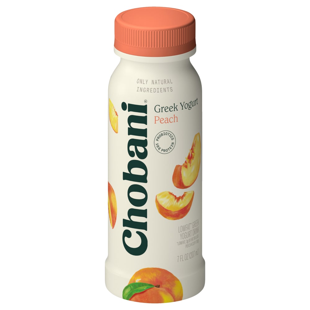 Chobani® Low-Fat Greek Yogurt Peach Drink 7oz