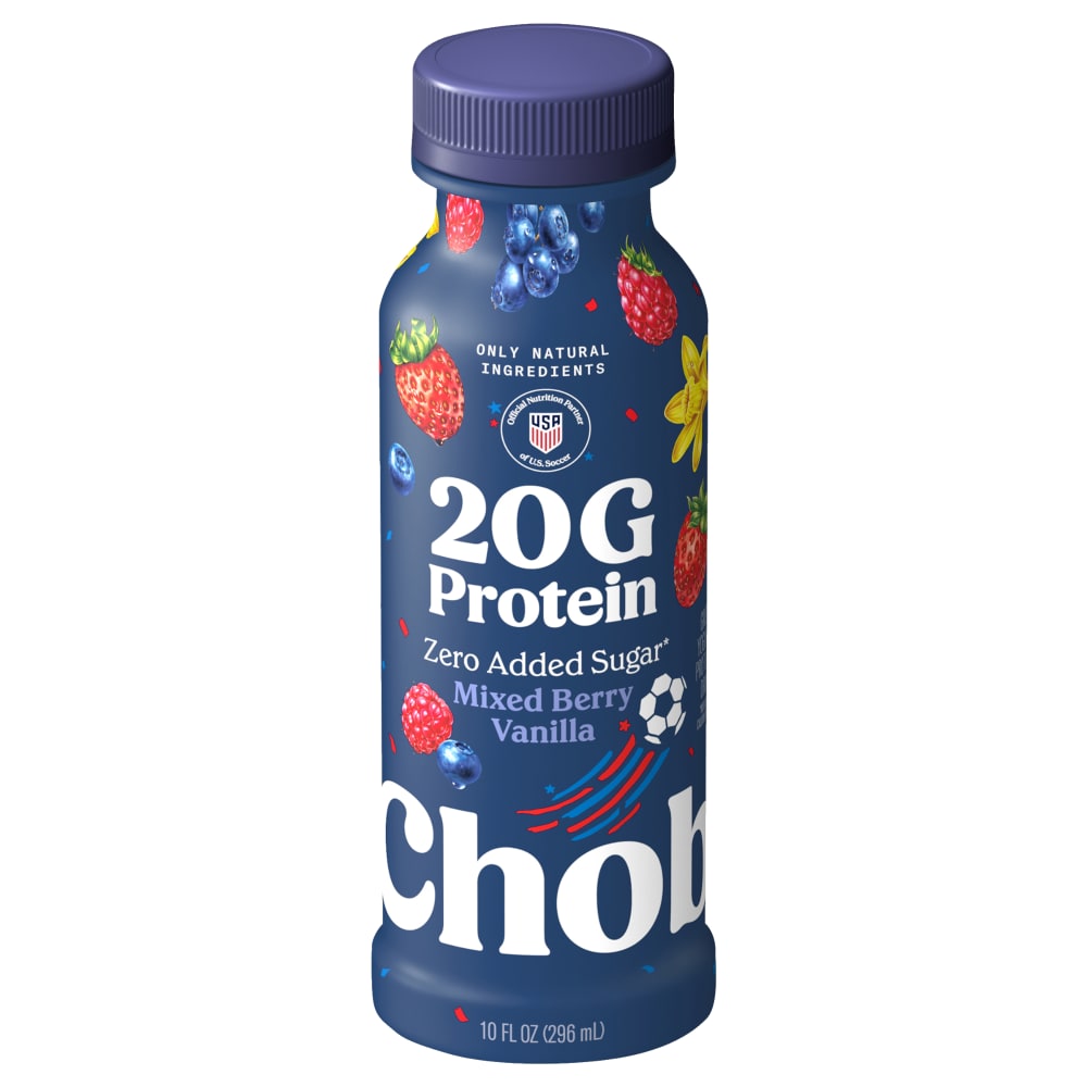Chobani® 20g Protein Lowfat Greek Yogurt Drink Mixed Berry Vanilla 10 fl oz