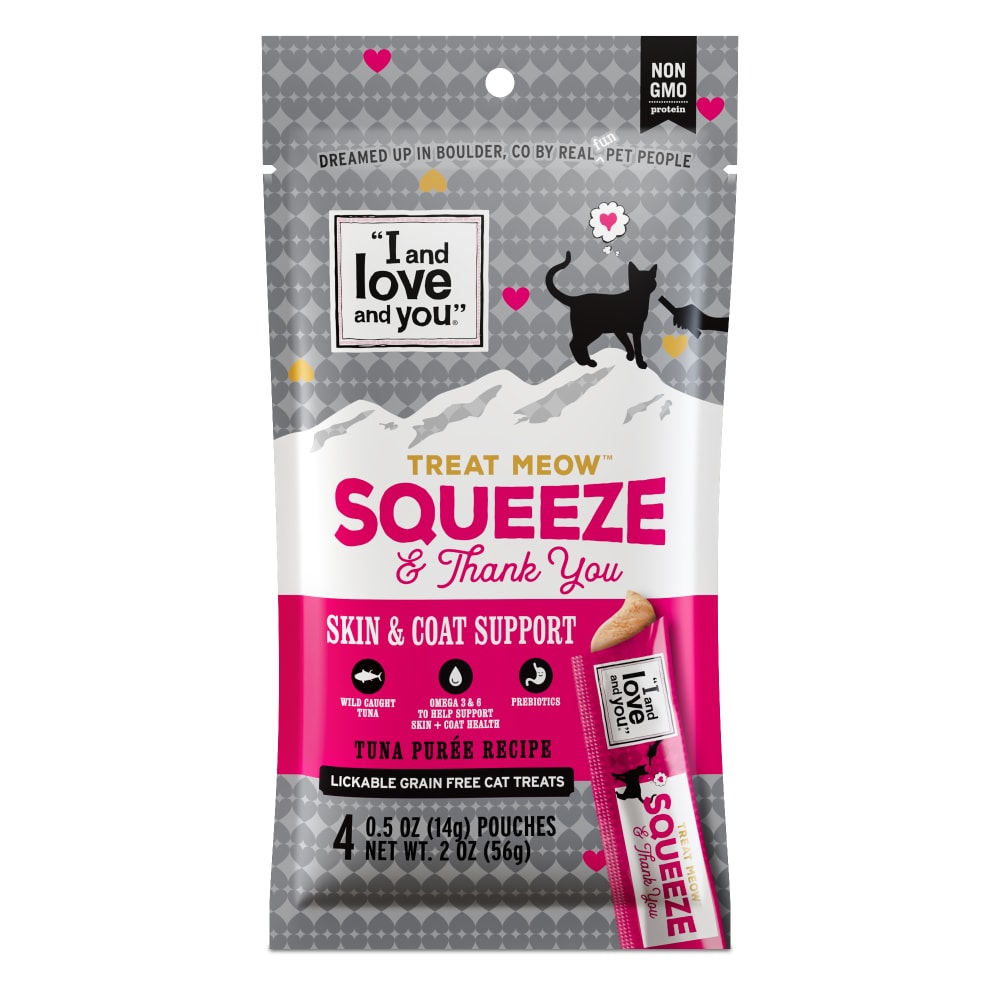 I and love and you Treat Meow Squeeze & Thank You Skin and Coat Support Tuna Puree Recipe