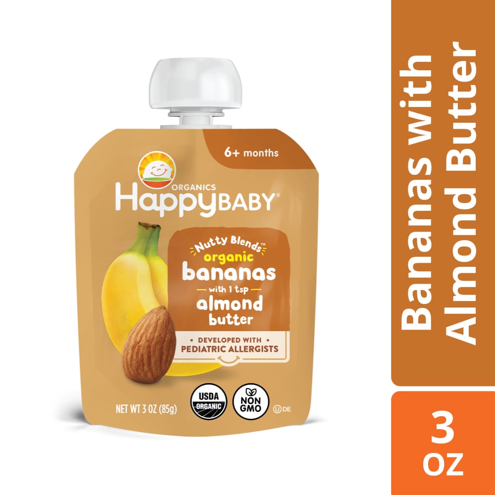 Nutty Blends Stage 2 Organic Bananas & Almond Butter Baby Food Pouch