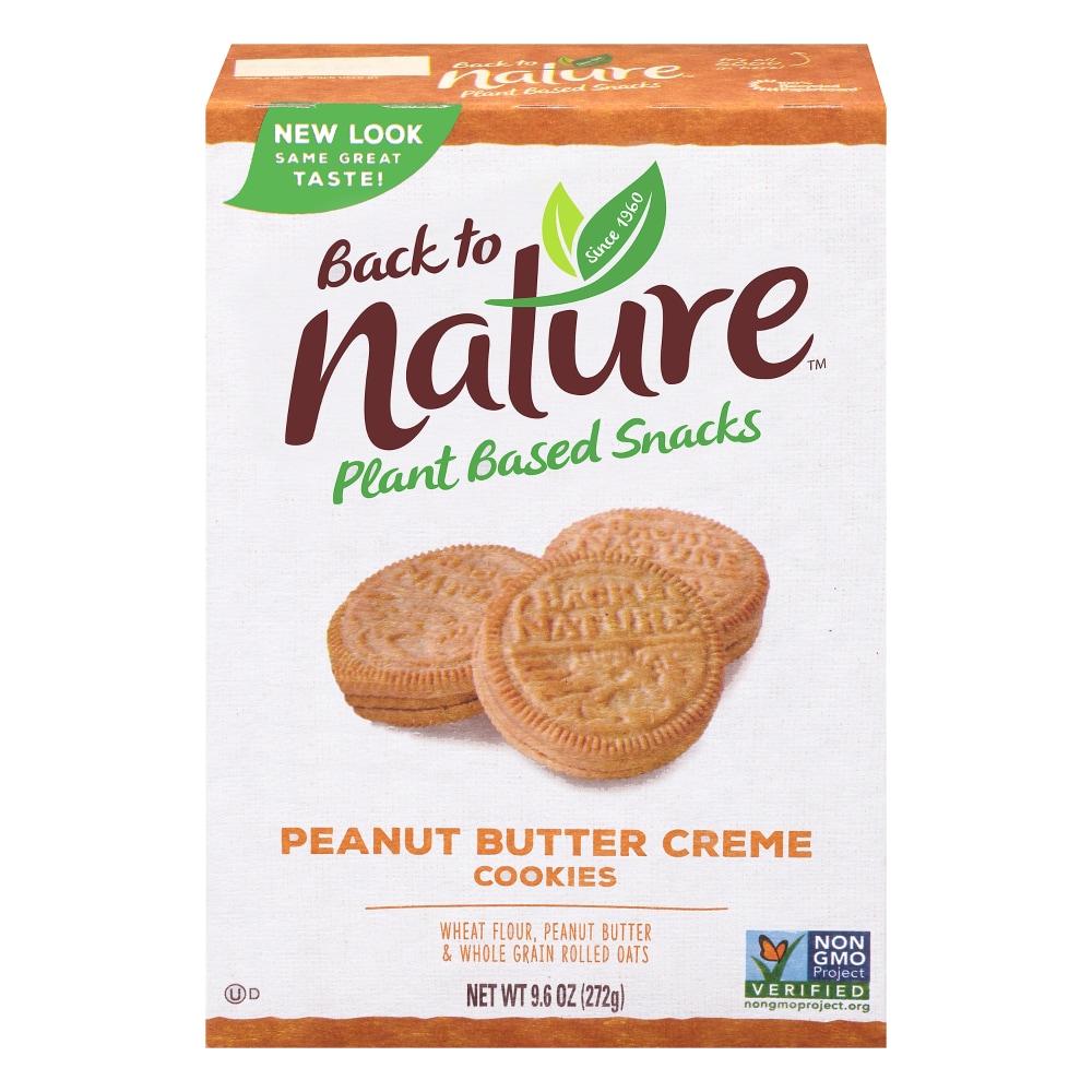 Back to Nature Peanut Butter Creme Cookies Box