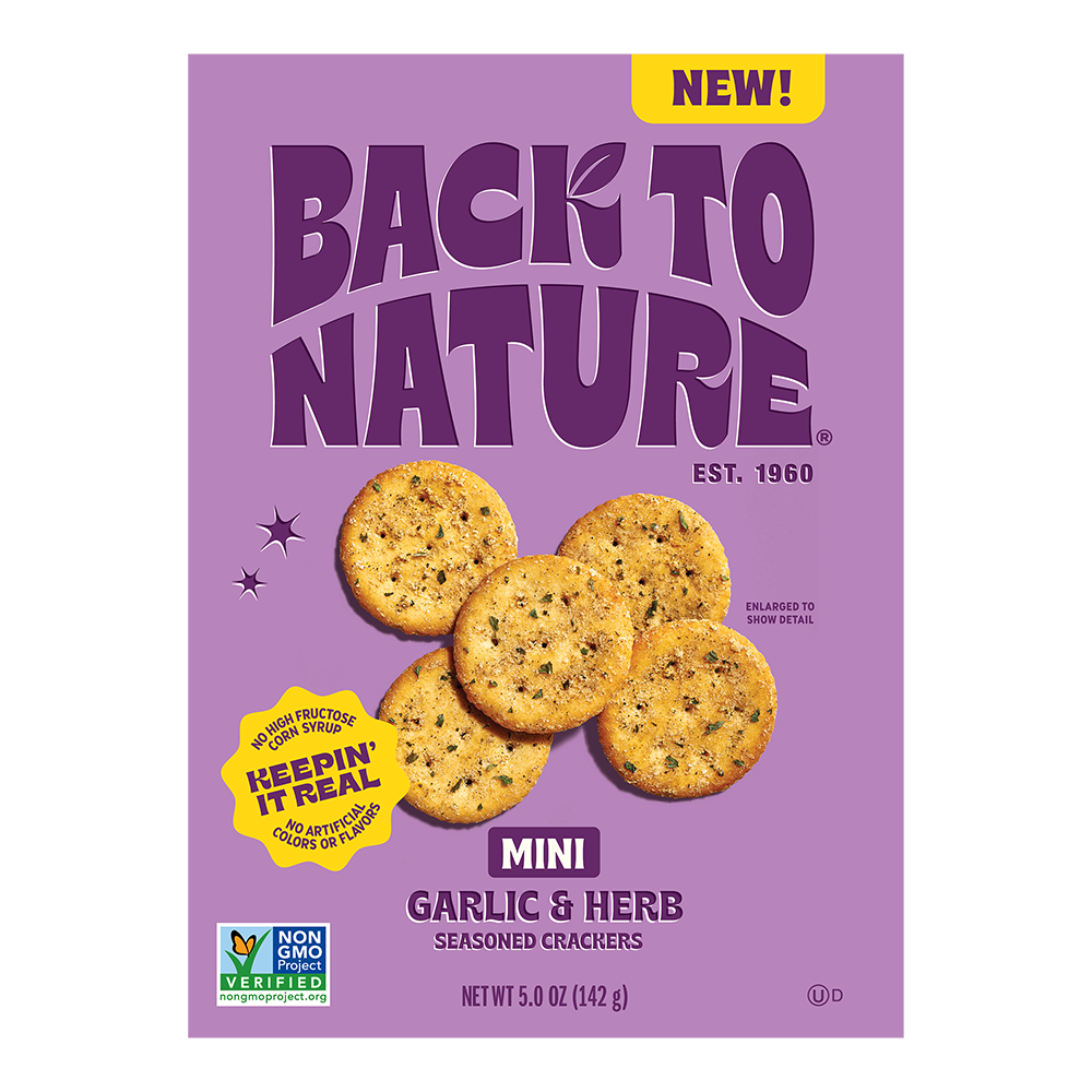 Back to Nature® Garlic & Herb Seasoned Mini Crackers