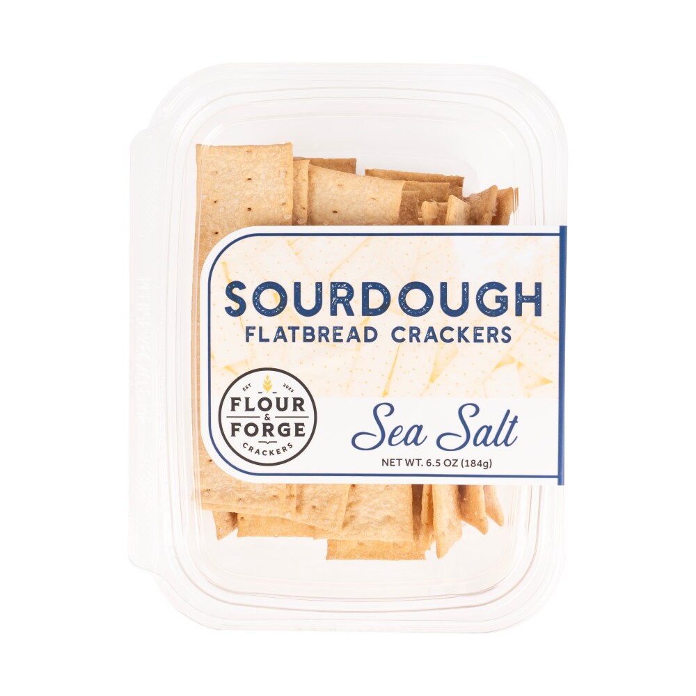 Flour And Forge Sea Salt Sourdough Flatbread Crackers