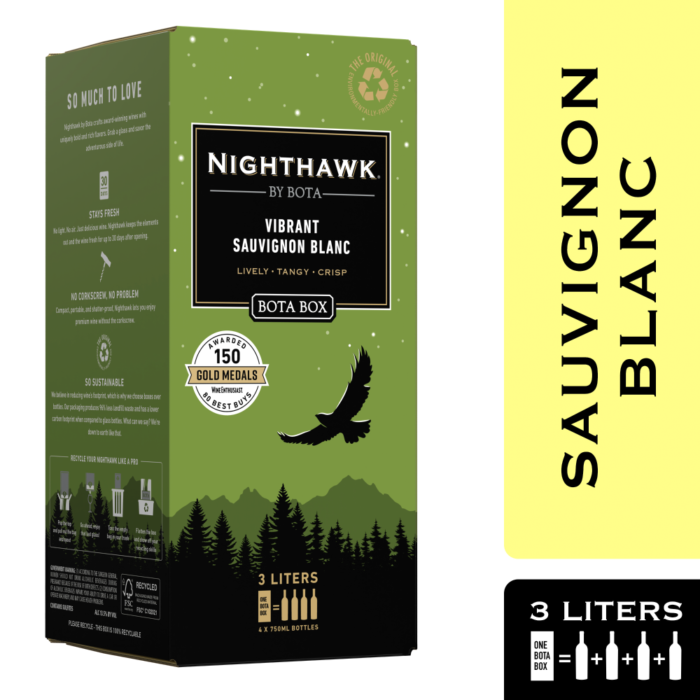 Nighthawk by Bota Box Vibrant Sauvignon Blanc White Wine