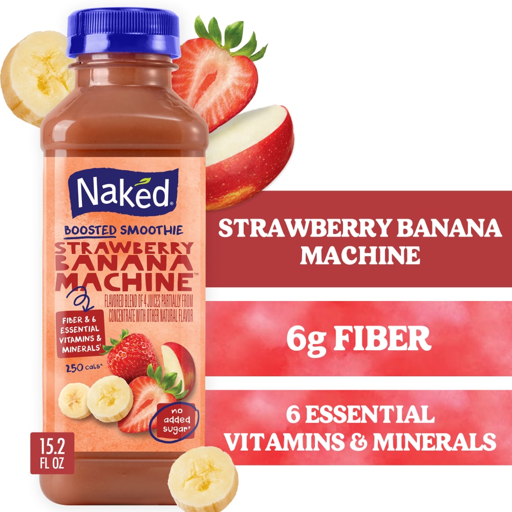 Naked Boosted Smoothie Strawberry Banana Machine