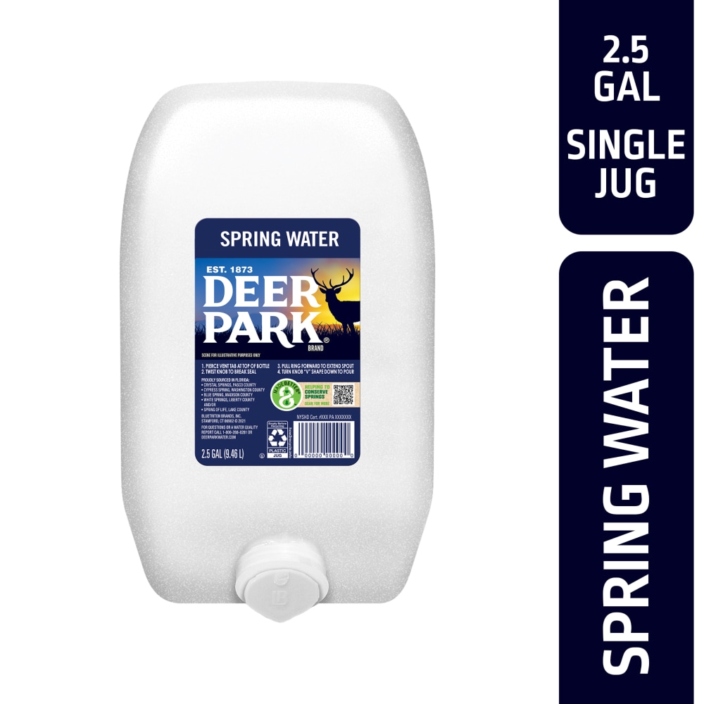 Deer Park 100% Natural Spring Water Jug