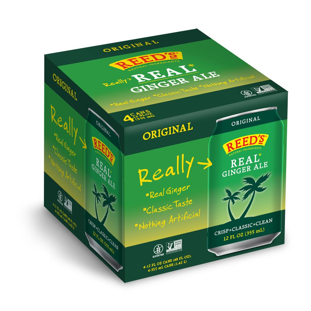 Reed’s® 4 Pack Cans Real Ginger Ale