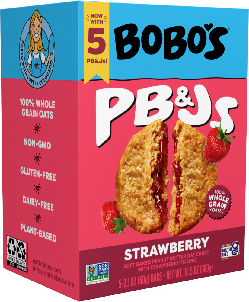 Bobo’s – Strawberry Peanut Butter & Jelly 5 Pack Sleeve