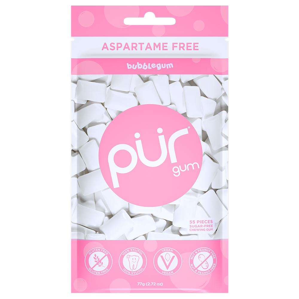 PUR® Aspartame-Free Bubblegum Gum Pieces