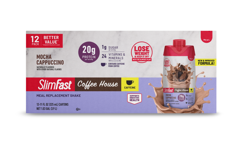 SlimFast® Coffee House Mocha Cappuccino High Protein Shakes Multipack
