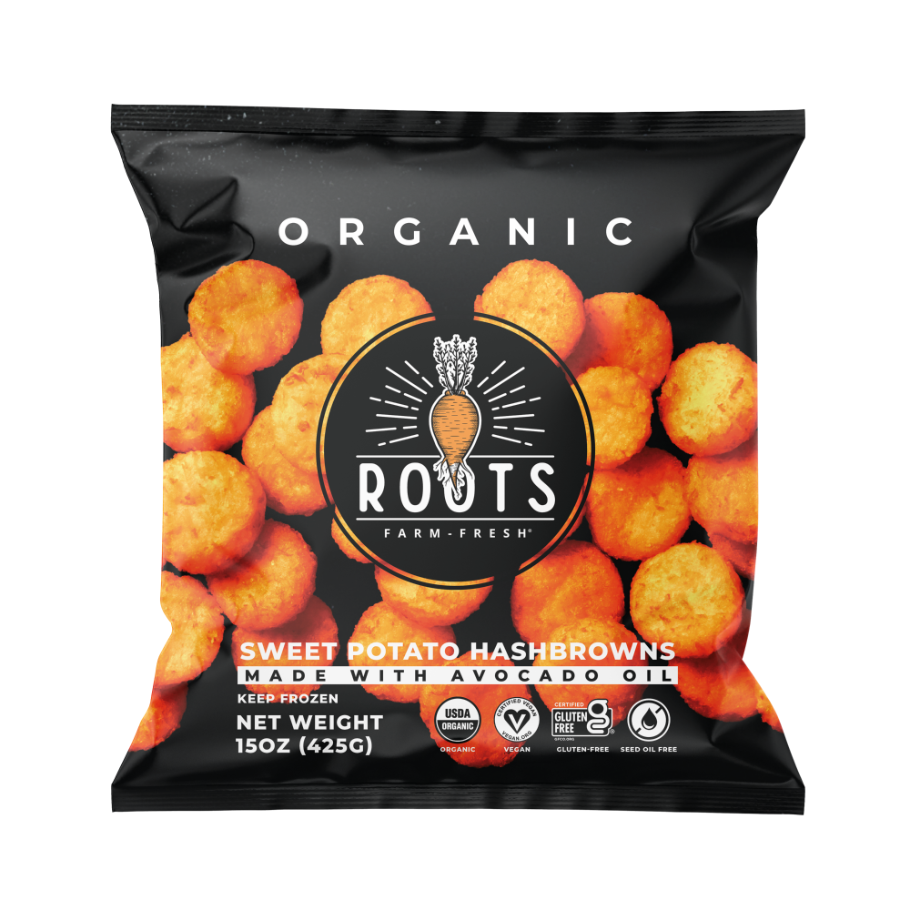 Roots Farm Fresh® Organic Sweet Potato Hash Browns