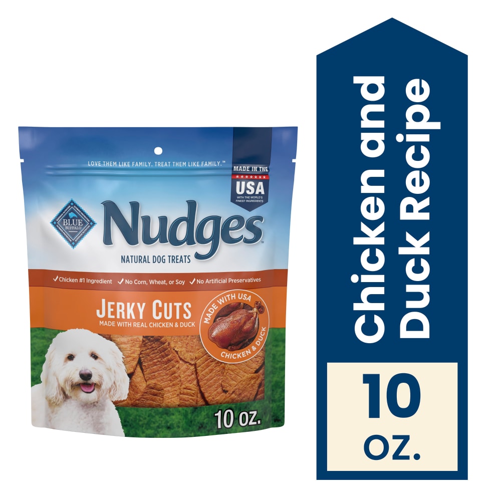 Blue Buffalo Nudges Jerky Cuts Natural Chicken and Duck Dog Treats