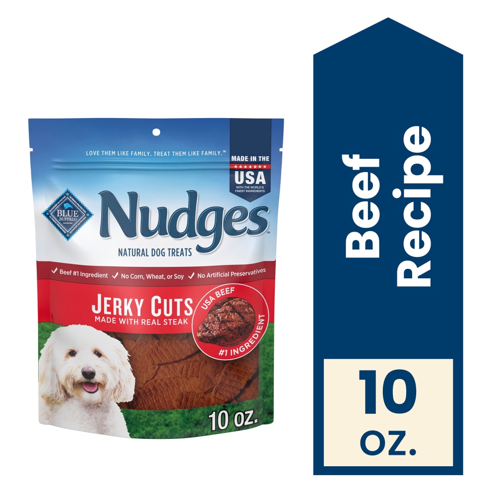 Blue Buffalo Nudges Jerky Cuts Natural Steak Dog Treats