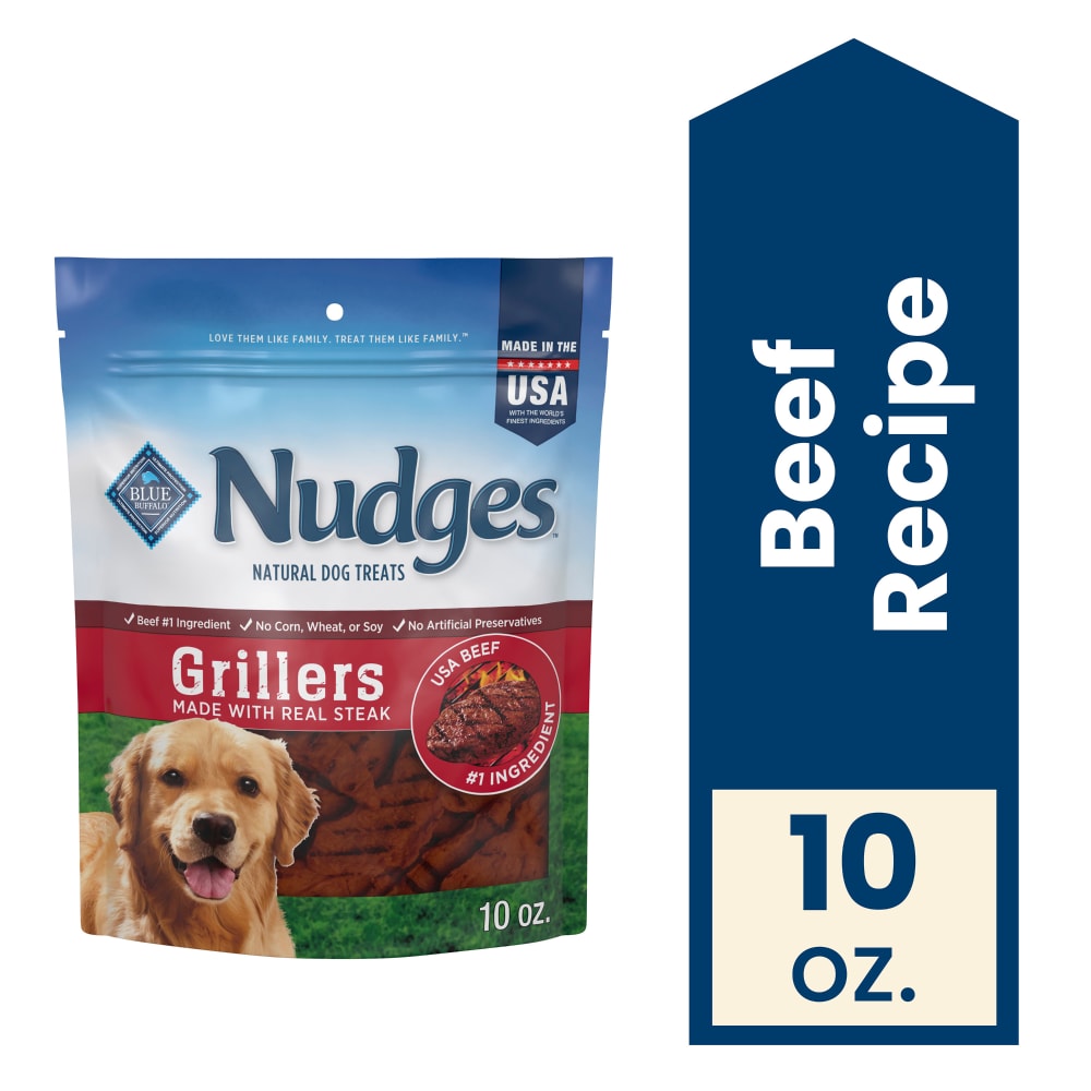 Blue Buffalo Nudges Grillers Natural Steak Dog Treats
