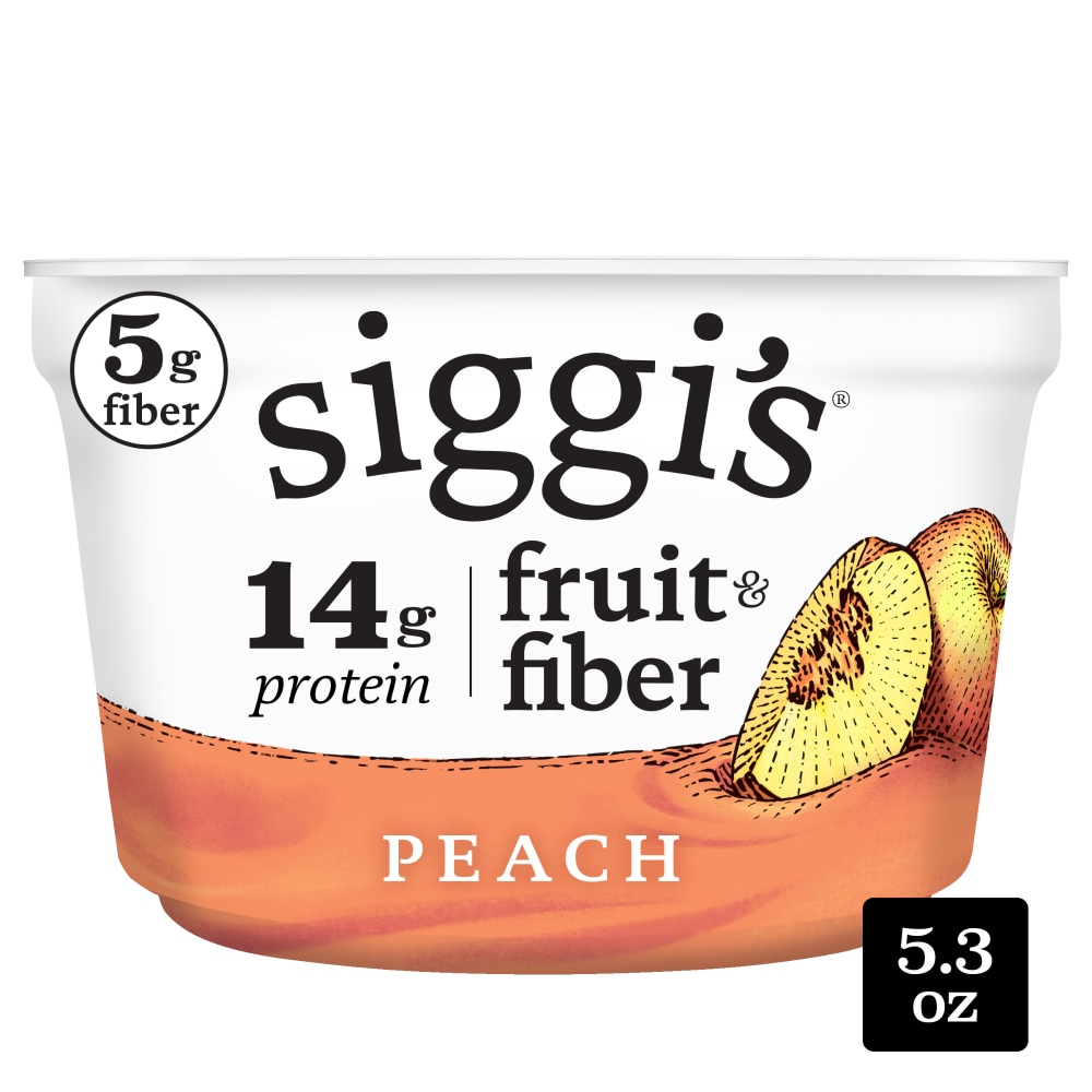 Siggi’s Fruit & Fiber Peach, 5.3oz