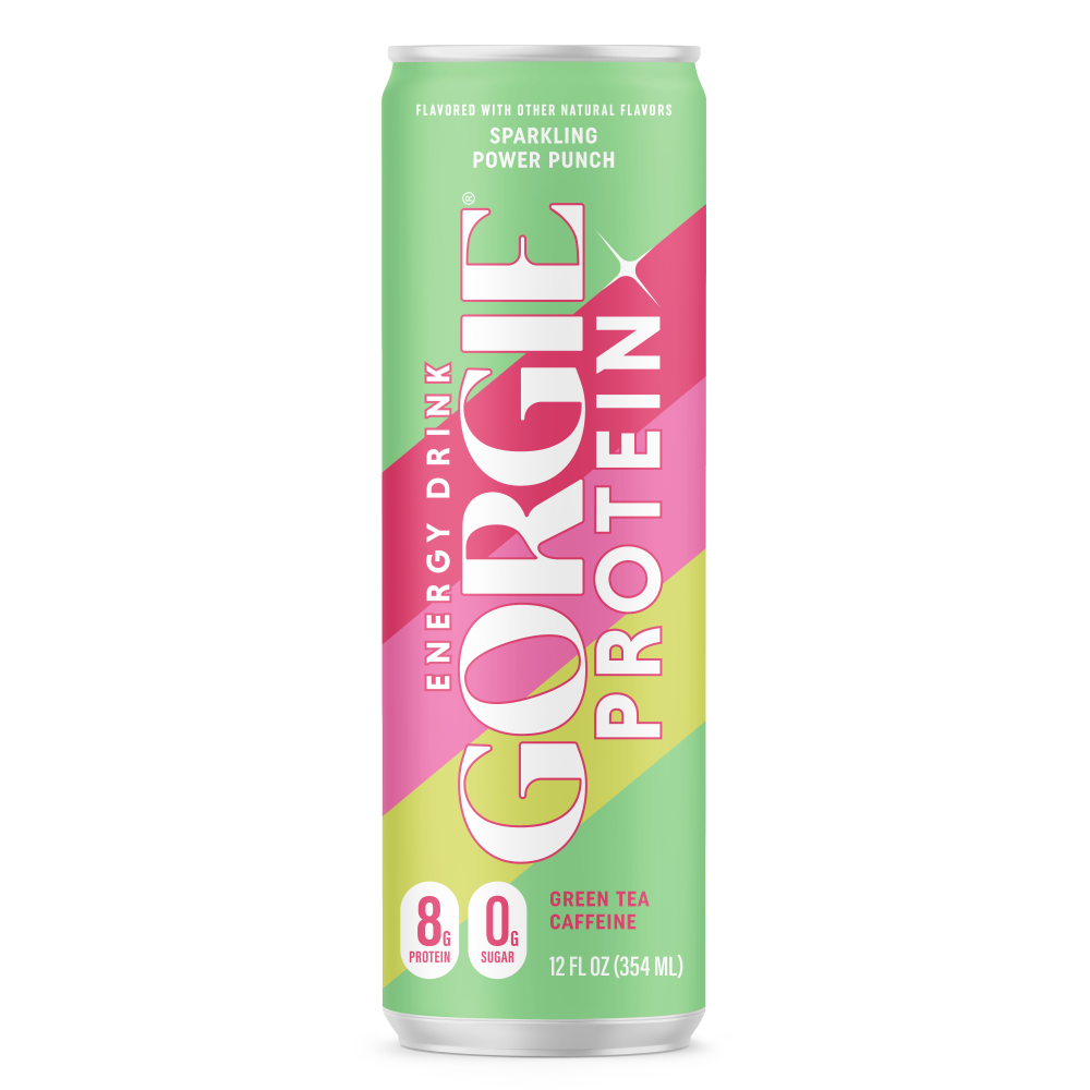 GORGIE Protein Energy Drink Sparkling Power Punch 12 oz