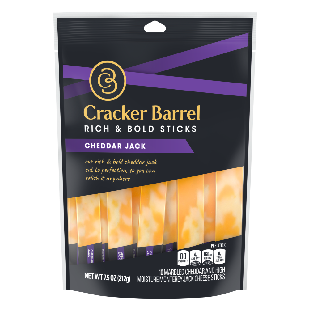 Cracker Barrel Rich & Bold Sticks Cheddar Jack