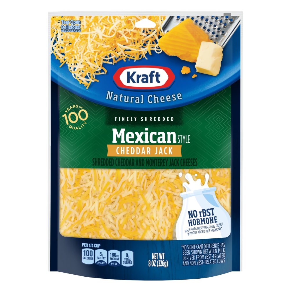 Kraft Mexican Style Cheddar Jack Finely Shredded Cheese