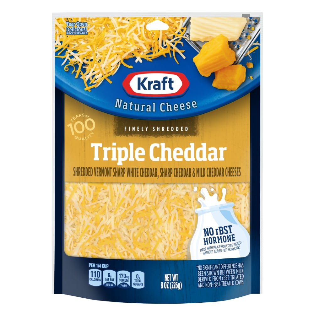 Kraft Triple Cheddar Finely Shredded Cheese