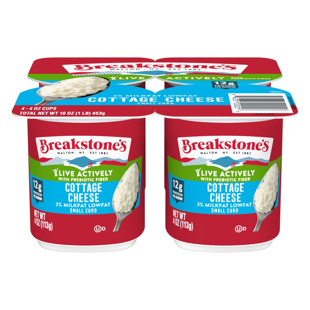 Breakstone’s Live Actively Lowfat Small Curd Cottage Cheese with 2% Milkfat