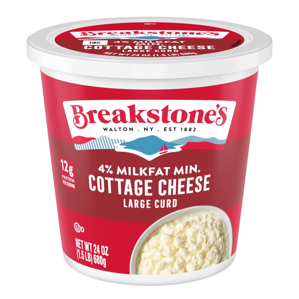 Breakstone’s Cottage Cheese, Large Curd, 4% Milkfat