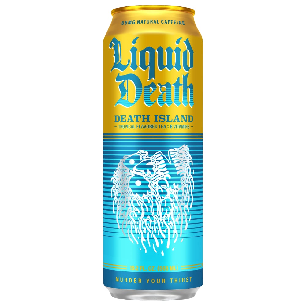 Liquid Death Death Island Tropical Flavored Black Tea Single Can