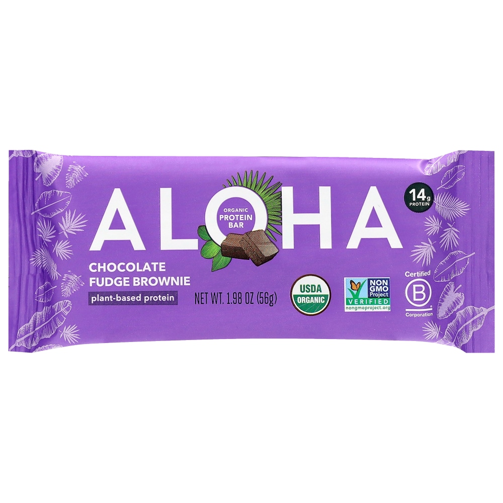 Aloha Chocolate Fudge Brownie Protein Bars