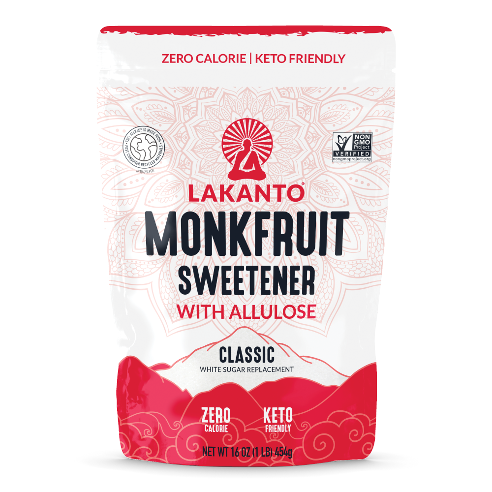 Lakanto® Classic Monkfruit Sweetener with Allulose – White Sugar Replacement
