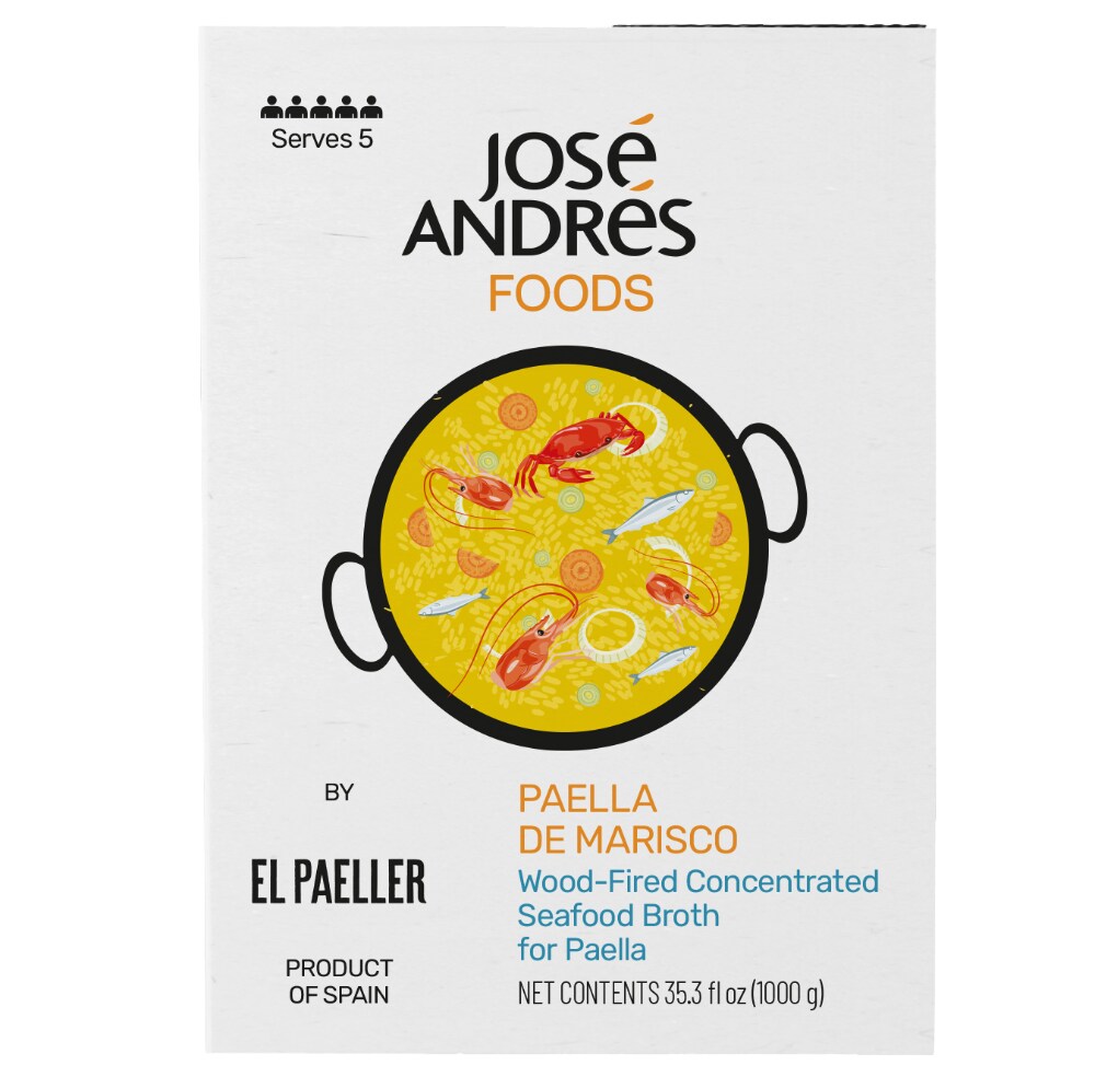 José Andrés Wood Fired Concentrated Seafood Broth for Paella