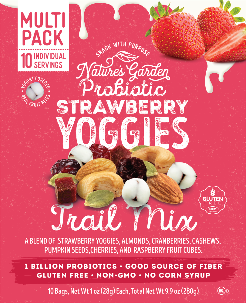 Nature’s Garden Probiotic Strawberry Yoggies Trail Mix Packs