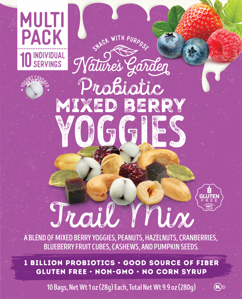 Nature’s Garden Probiotic Mixed Berry Yoggies Trail Mix Bags