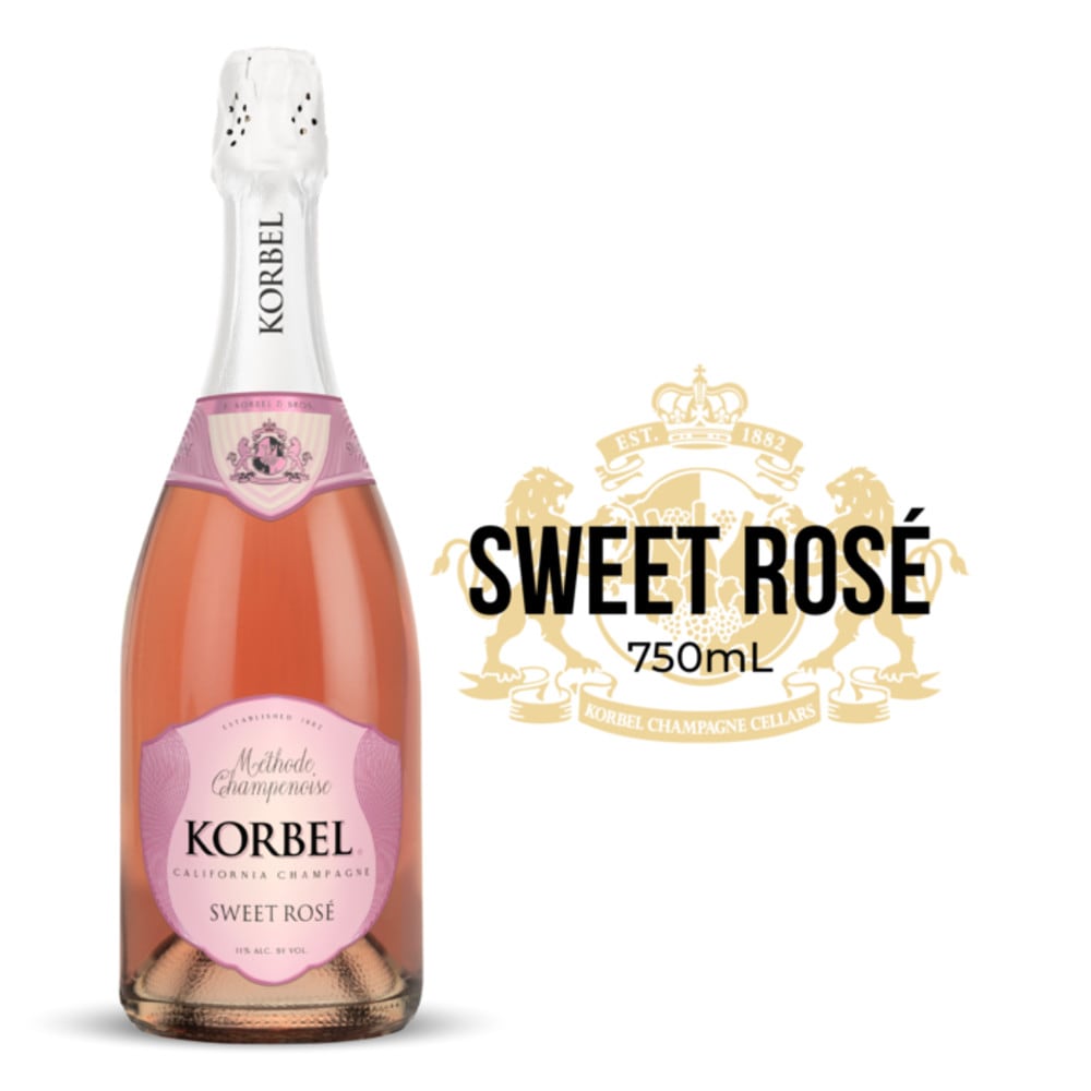 Korbel Sweet Rosé California Champagne