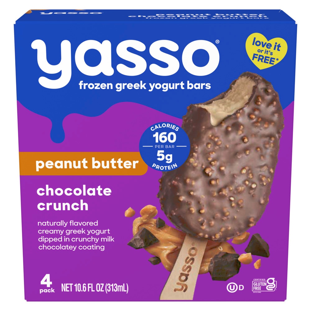 Yasso ® Ice Cream Peanut Butter Chocolate Crunch 4 Ct