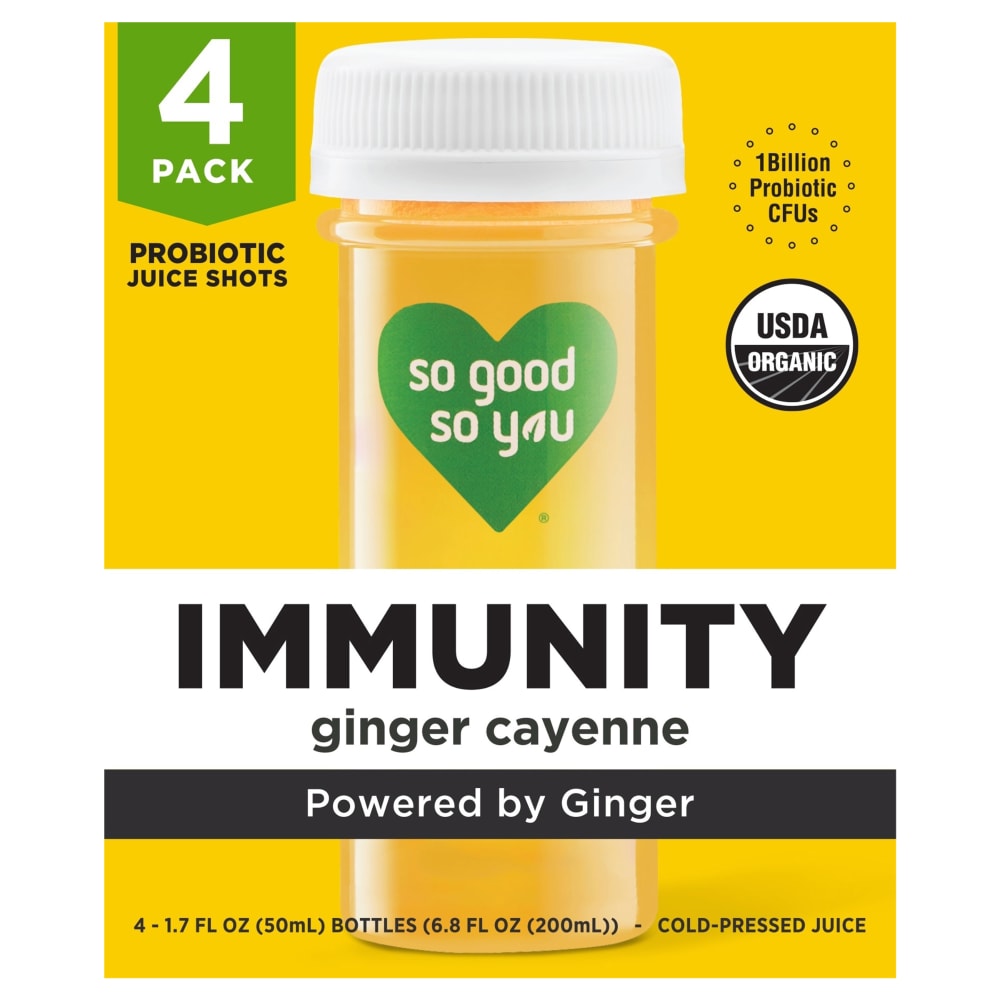 So Good So You® Immunity Ginger Cayenne Probiotic Shots