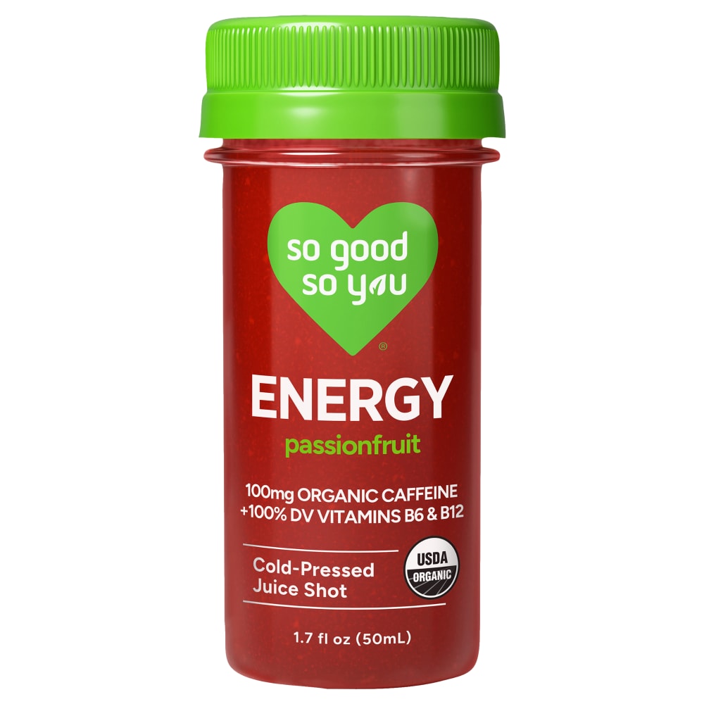 So Good So You® Organic Passionfruit Energy Cold-Pressed Juice Shot