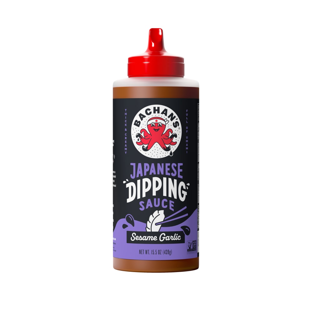 Bachan’s Sesame Garlic Japanese Dipping Sauce, 15.5oz Bottle – Bold, Fresh, Umami Flavor