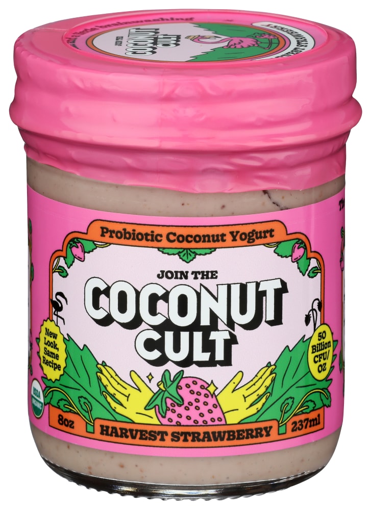The Coconut Cult Harvest Strawberry 8oz Probiotic Coconut Yogurt