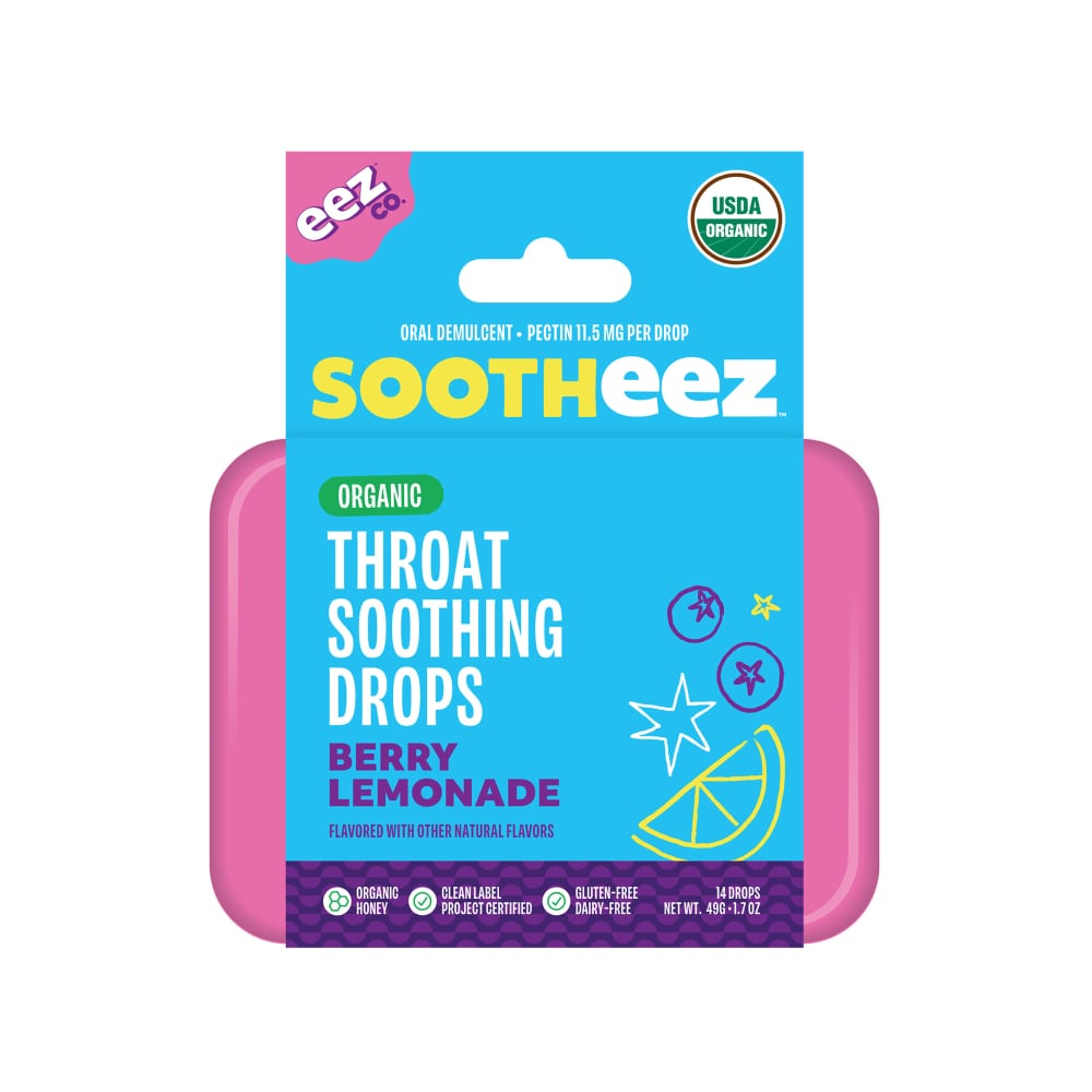 Sootheez Organic Throat Soothing Drops Berry Lemonade