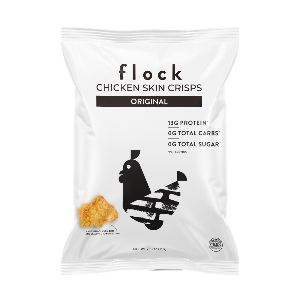 Flock Original Chicken Skin Crisps
