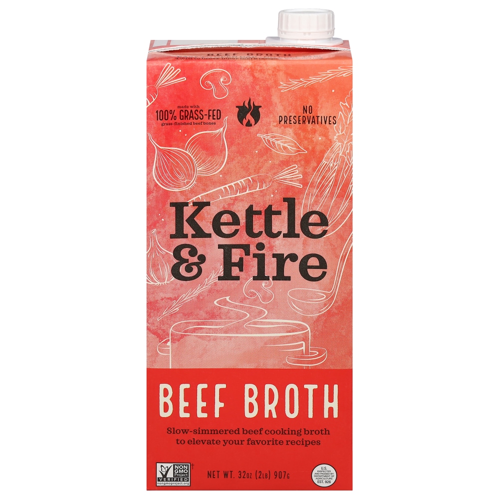 Kettle & Fire Beef Broth 32 oz