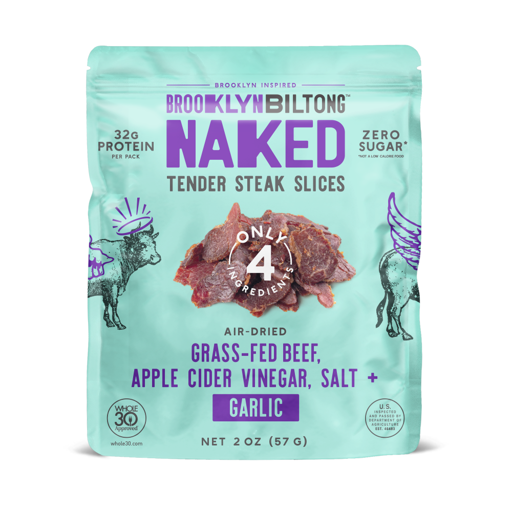 Brooklyn Biltong Naked Steak Slices – Garlic