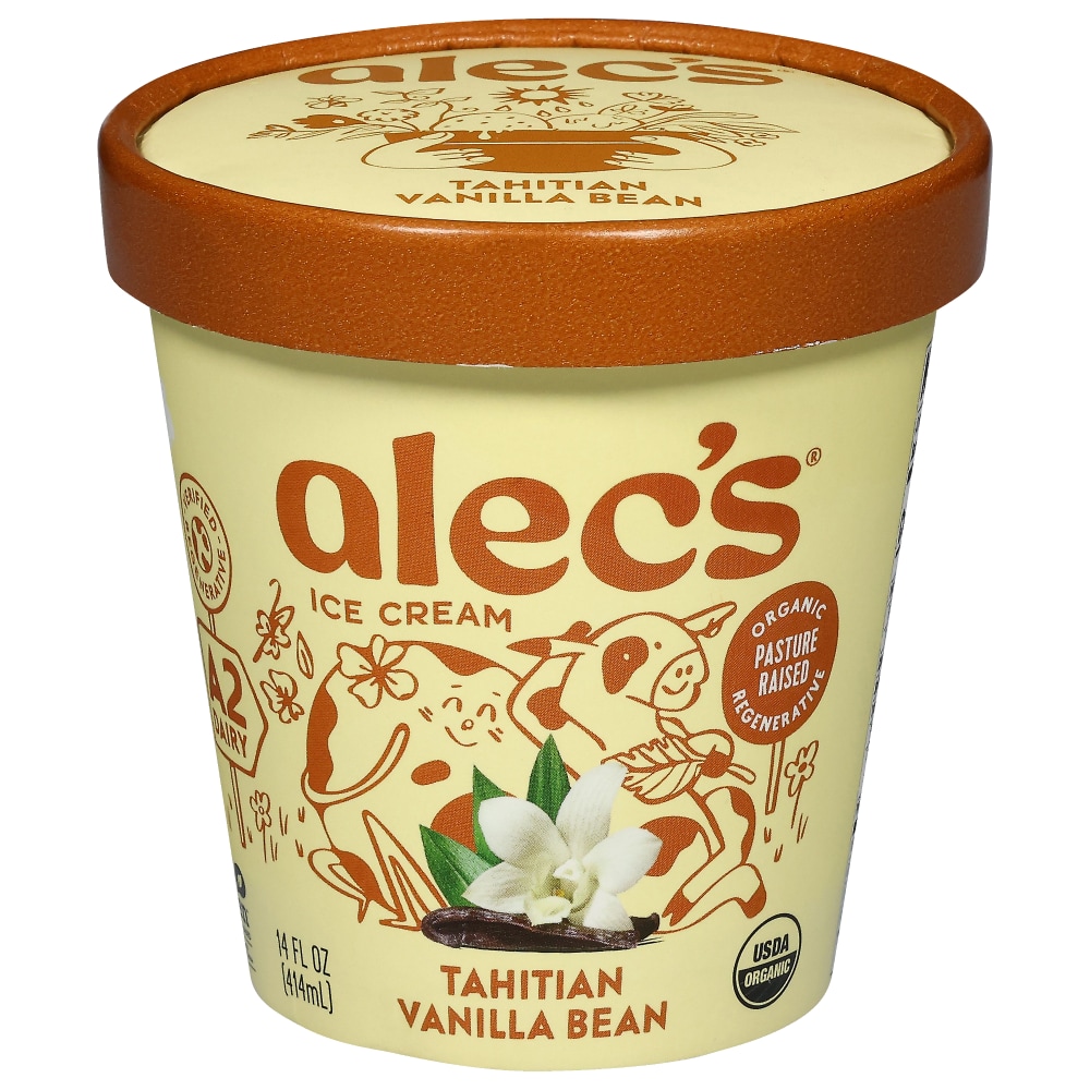 Alec’s® Tahitian Vanilla Bean Organic Ice Cream